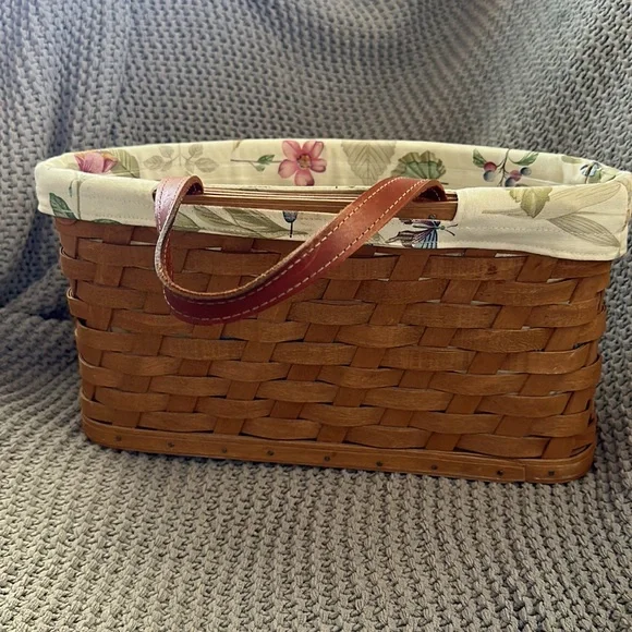 VINTAGE Longaberger Half Moon Basket